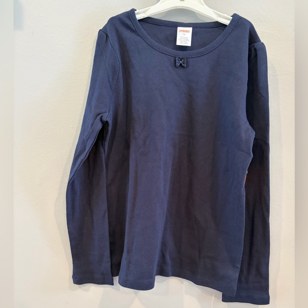 Navy Blue Long Sleeve Tee